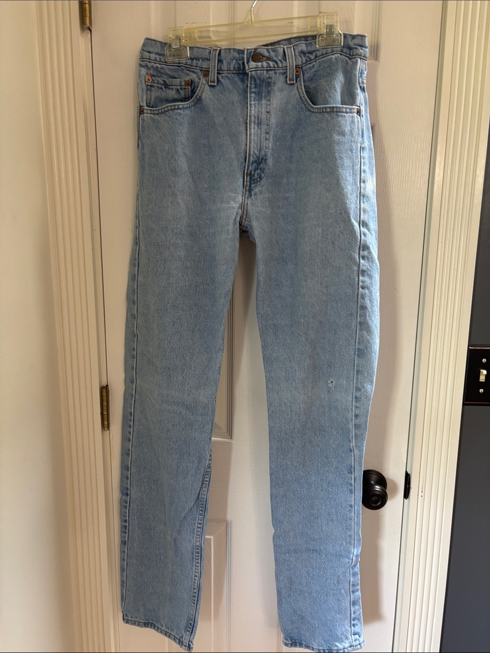 Light Blue Men’s Levi’s 505 Straight-Leg Jeans USA